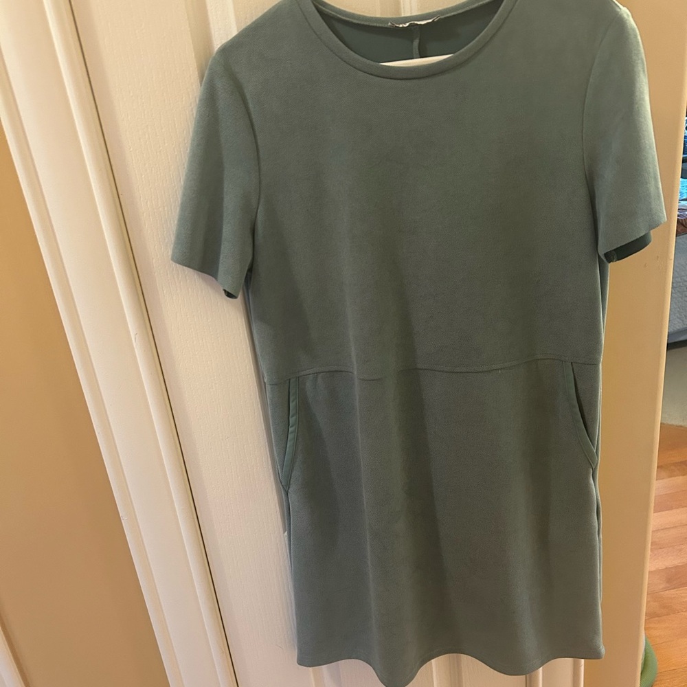 Zara Green Boxy Tunic Tee